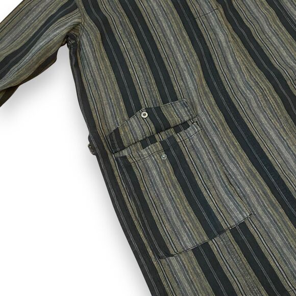 Urban Outfitters BDG Multicolor Stripe Oversized Lagenlook Hooded Jacket Size S - Picture 6 of 12